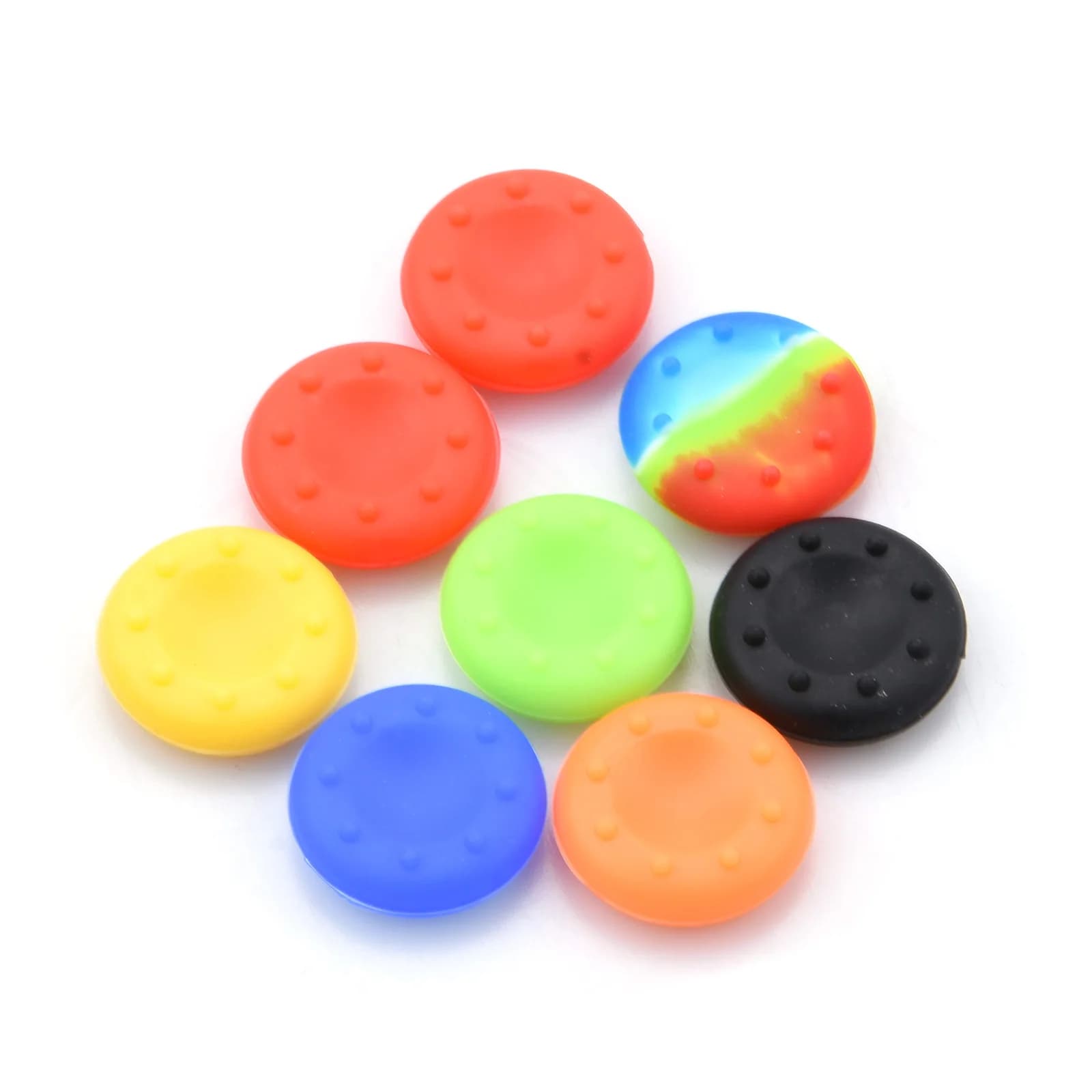 8 pz Gel di Silicone Analogico Thumb Grip Stick Maniglia Rocker Caps Per PS4/PS3 Xbox 360/Xbox One Controller Accessori di Gioco