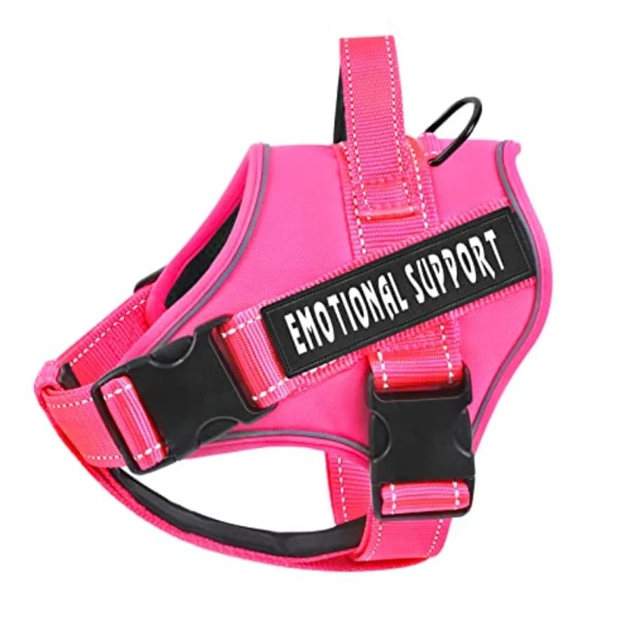 Imbracatura per Cani da Servizio, Gilet di Supporto Emotivo per Animali Domestici, Riflettente, Traspirante e Regolabile, Imbracatura Anti-Trazione ESA per Cani