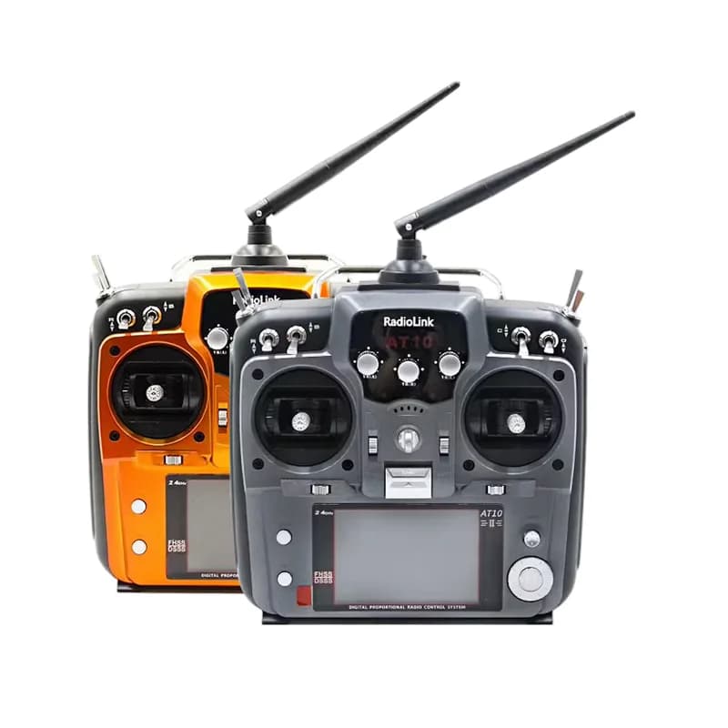 Radiolink AT10 II 12CH Transmitter R12DS Receiver 2.4G DSSS FHSS Telemetry for RC Drone Fixed Wing FPV Airplane Helicopter