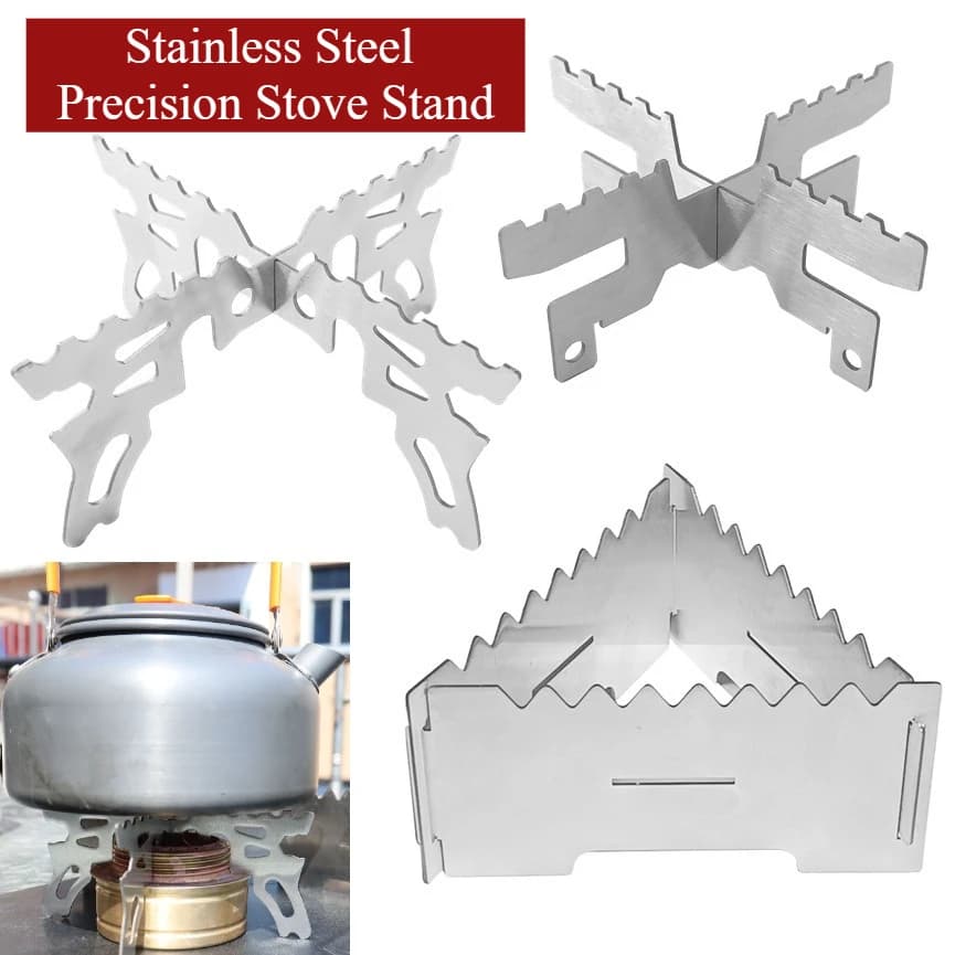 Camping Alcohol Stove Cross Stand Titanium Boiler Rack Portable Tools Thermostability Outdoor Travel Card Furnace Support