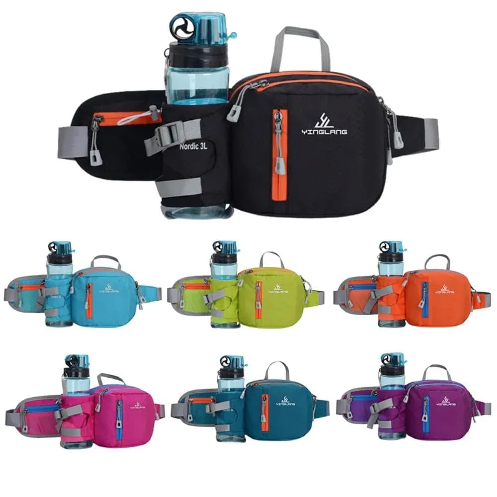 Outdoor Marathon Gym Sport Fitness Running Bag for Water Bottle Waist Riding Bike Pocket For Phone
