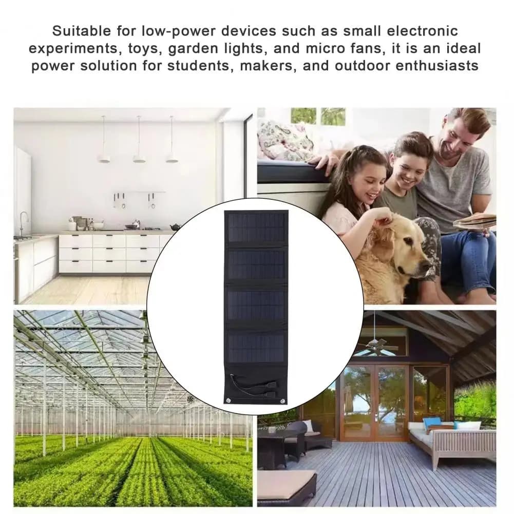 Lightweight Solar Panel Foldable Solar Panel Charger 7w Portable Emergency Power Bank High-power Output with for Phones