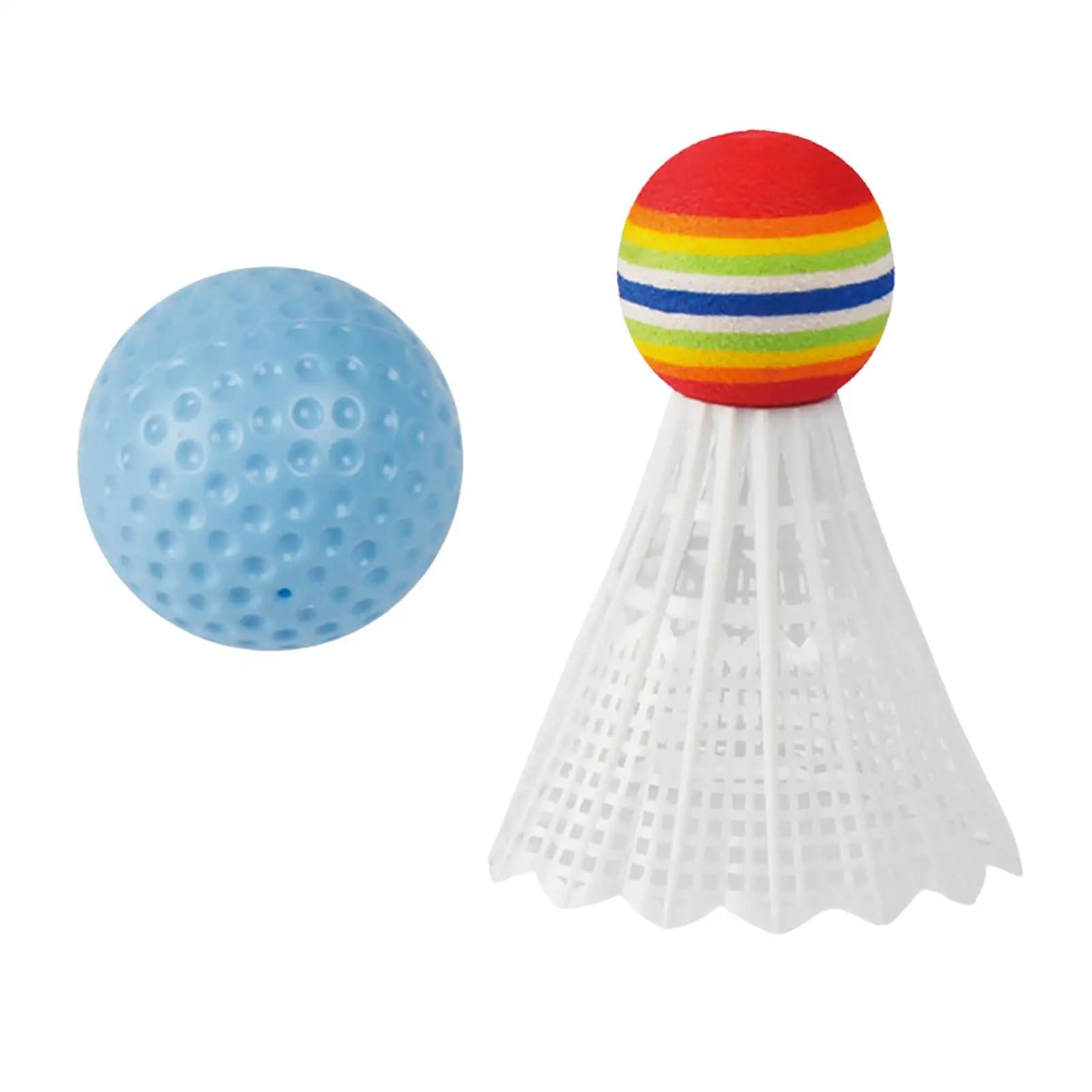 Durable Children's Badminton Tennis Racket, Ball Shuttlecock Racket Double Sports for Starter Players Kindergarten Training
