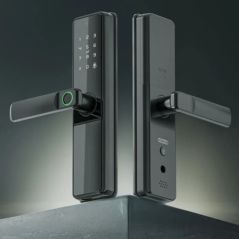 Serratura intelligente WiFi con impronta digitale per porta in legno, serratura con password per camera da letto
