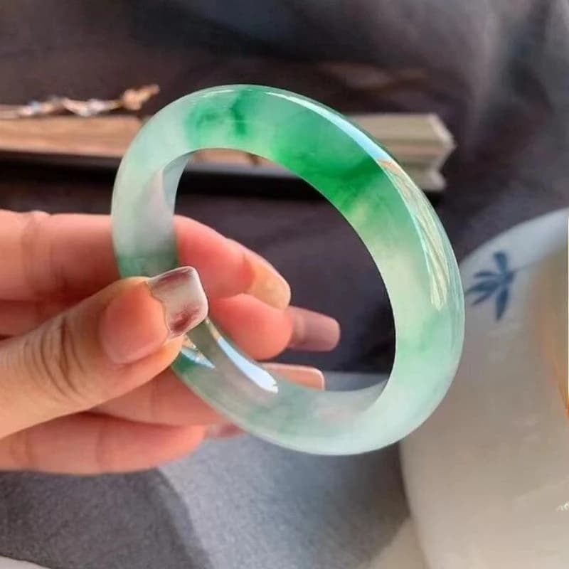 Ice Seed Ice Flower Bracelet, Women's Personalized Light Luxury Jade Bracelet