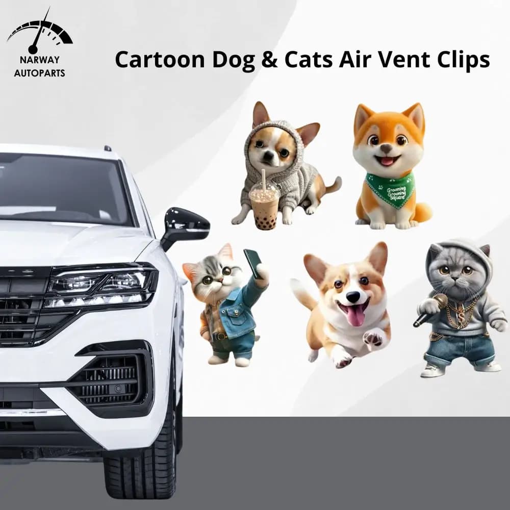 2D Acrylic Car Deodorant Cat Clip for Long-Term Perfume Decoration for Aromatherapy Interior Decoration Acrylic Car