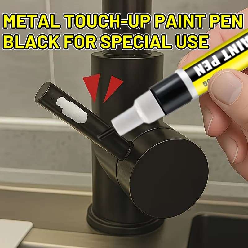 LJM 20G Pennarello per Ritocco in Metallo Nero, Multiuso per Riparazione Graffi su Maniglie, Rubinetti, Fotocamere, Resistente ai Graffi
