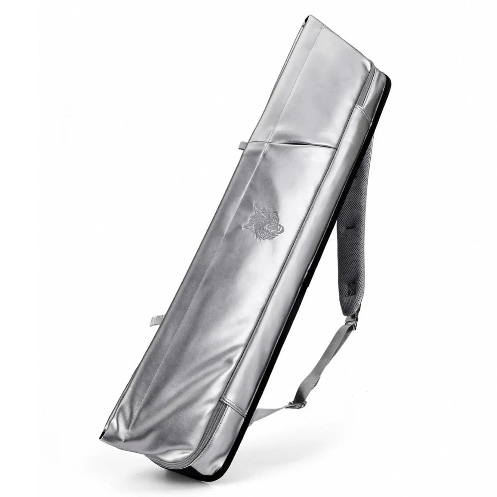 Portable Billiard Cue Bag Case for Men Women PU Leather Pool Cue Stick Holder 2x2 Storage Organizer with Strap