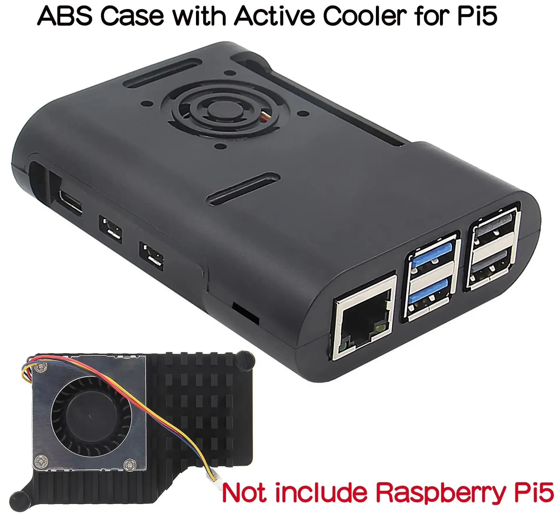 Raspberry Pi 5 | ABS shell with active cooling device