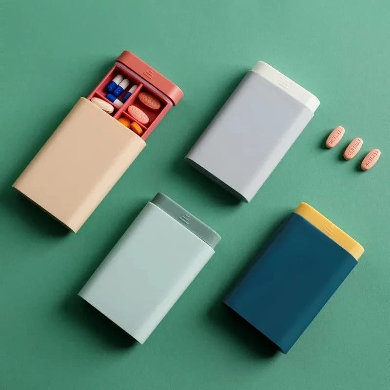 1/2/5 Pieces Mini Container Travel Laptop for Vitamins, Pills, Organizer for Tablets