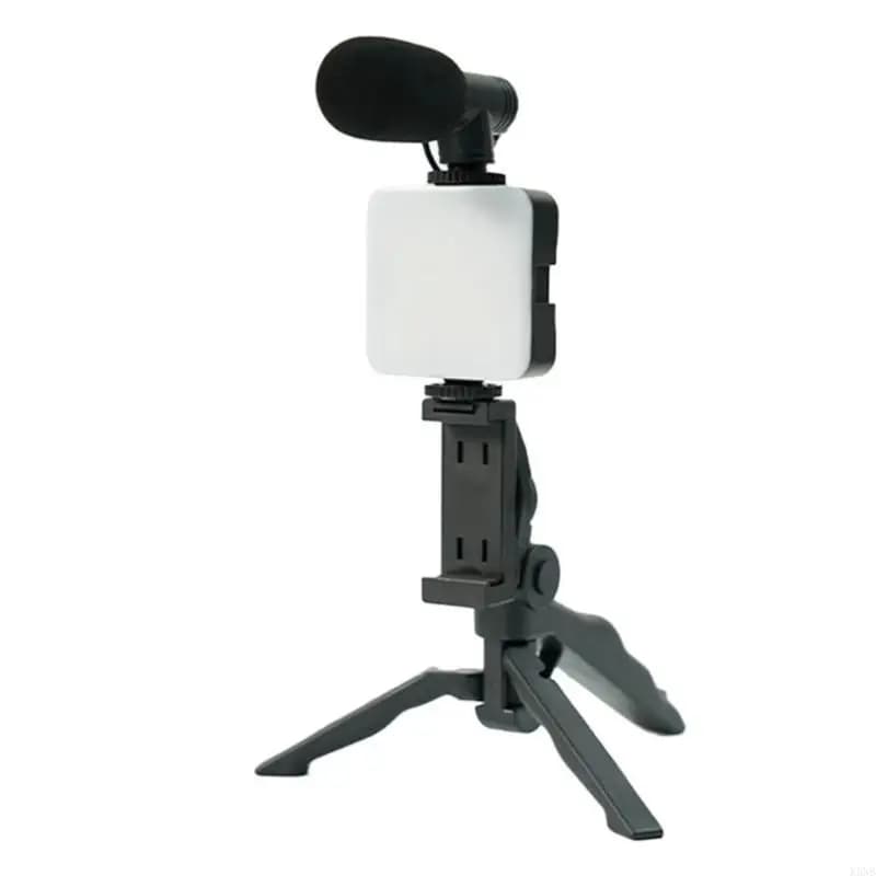 Il vlogging telefonico K3NB include luce LED treppiede stabile e microfono direzionale