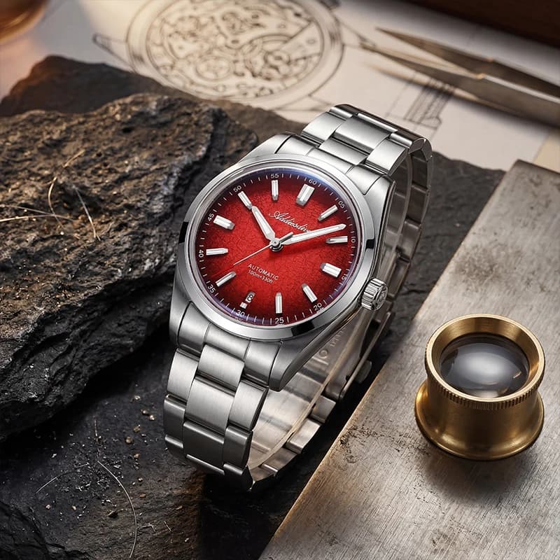 ADDIESDIVE 39mm Orologi da polso meccanici da uomo di lusso K1 Bubble Glass 100m Orologio impermeabile luminoso 8215 Orologi subacquei automatici