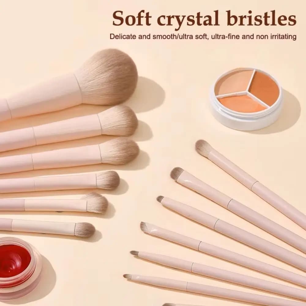 5-13 Piece New Soft Beginner Makeup Brush Set Blendable Multi-tasking Eyeshadow Shed-free Concealer Brush