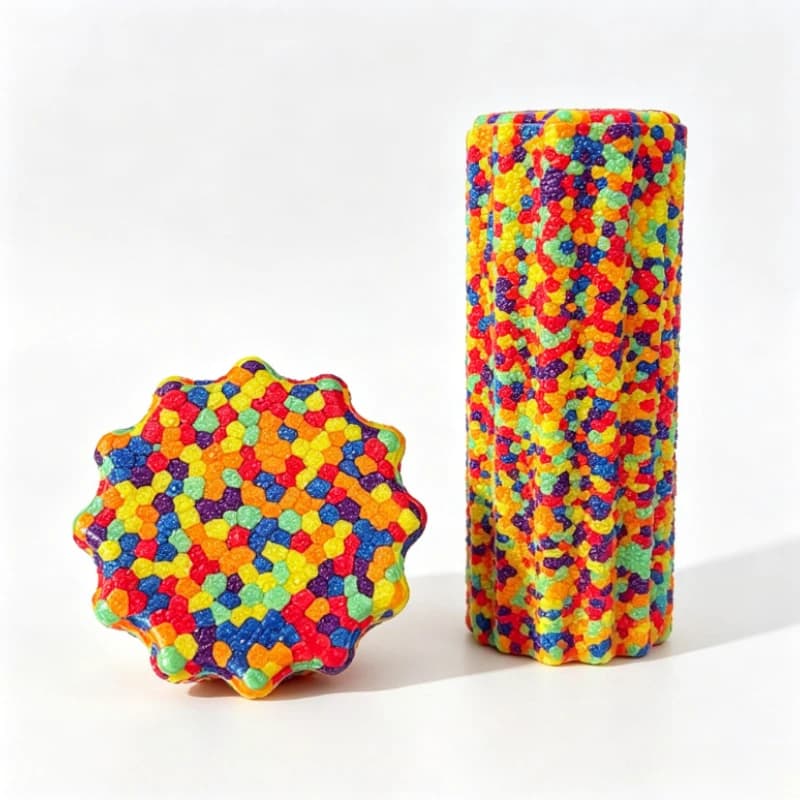 Colorful Foam Roller for Yoga Soft texture Durable Muscle Massage Roller for Pilates 5,3x15 cm Mini column for yoga Gym Exercise Equipment