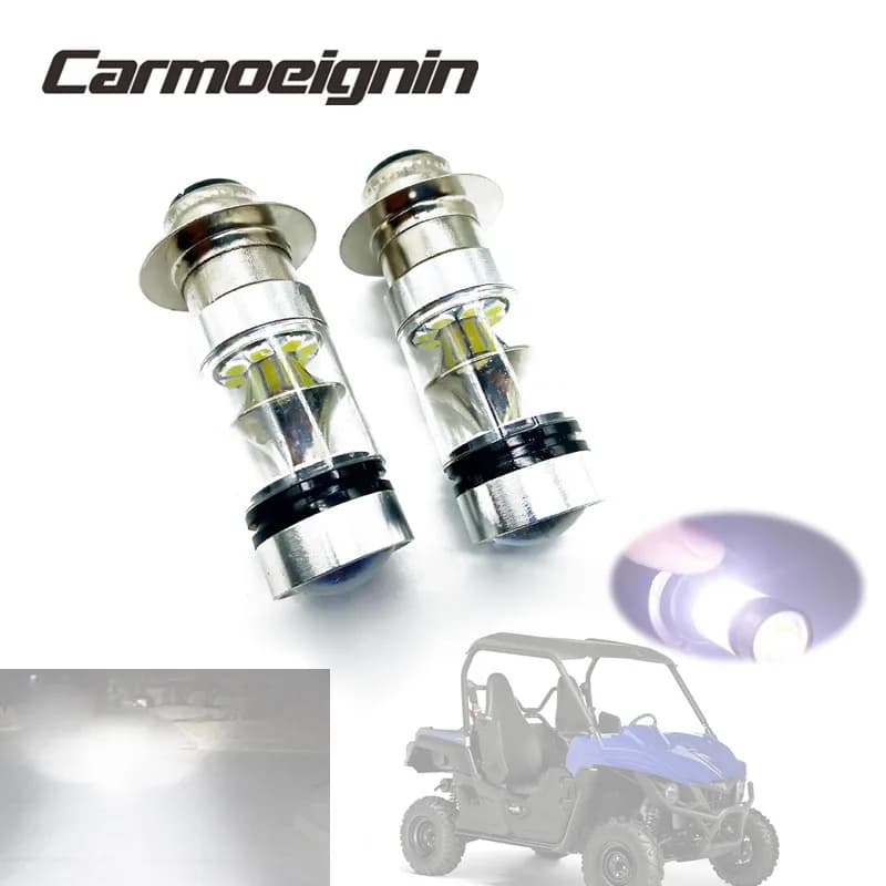 2PCS H6 100W HA CONDOTTO LA Lampada Fari Lampadine Per Yamaha ATV YFM 125 250 350 400 450 600 660 700 Big Bear Wolverine Grizzly Raptor