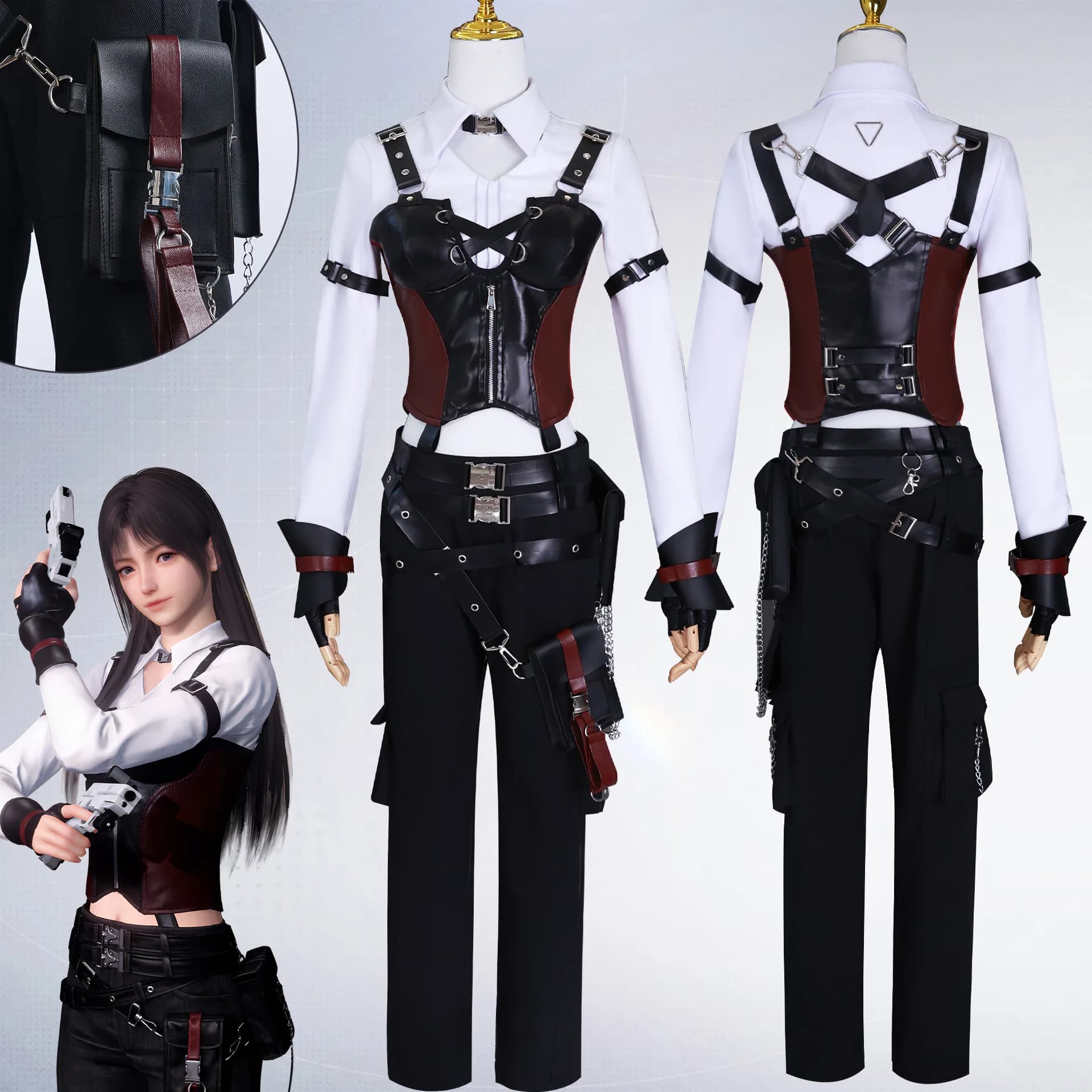 IN STOCK MC Heroine Cosplay Costume Game Love and Deepspace【XS-4XL】DokiDoki-N Xavier Zayne Rafayel Caleb Halloween Plus Size