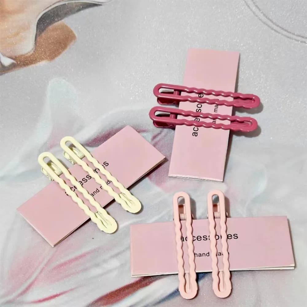 Eleganti fermagli per capelli in lega color caramella, accessori per capelli a tinta unita, graziosi fermagli per capelli