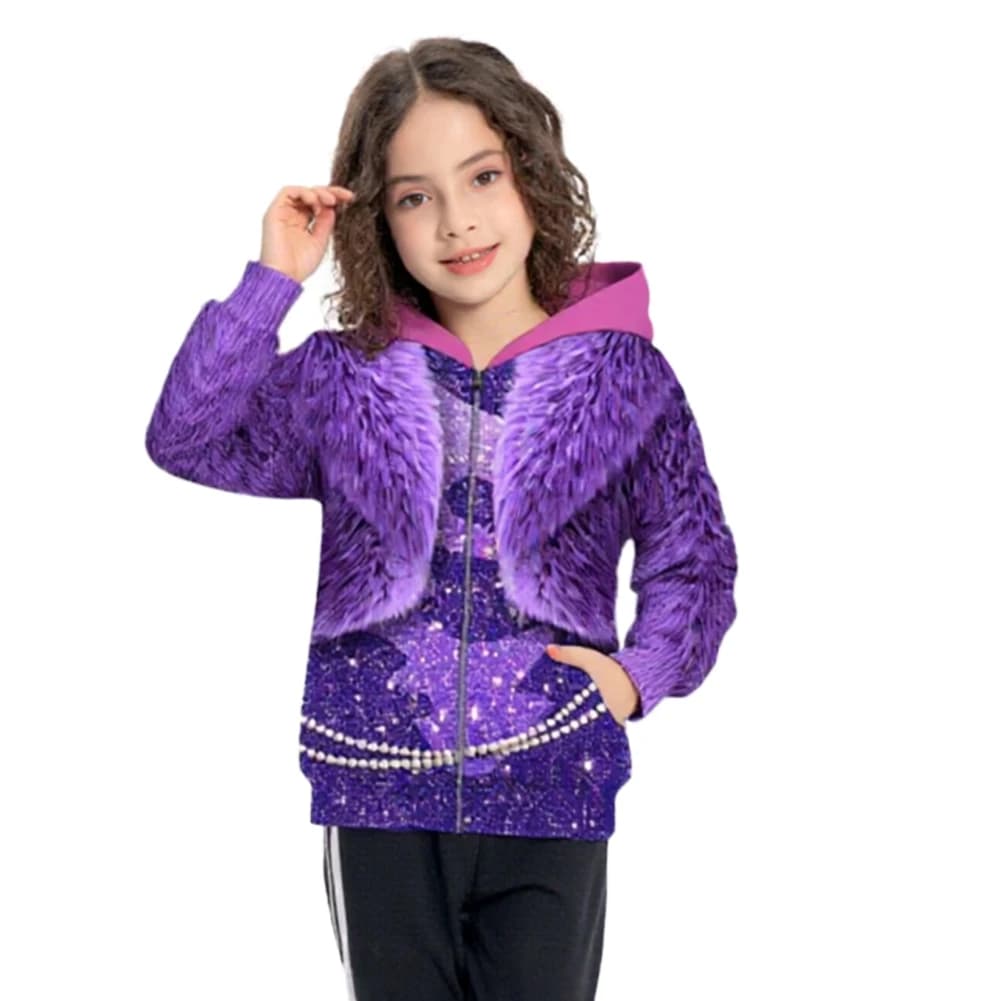 Costume da Pecora Gazza per Bambine, Felpa con Cappuccio, Costume da Zoo Cartoon, 6-14 Anni, Abbigliamento per Halloween e Carnevale