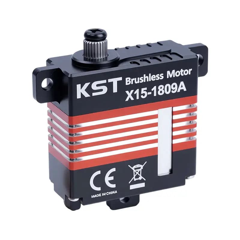 KST X15 1809A Steering Gear 24Kgf.cm 8.4V 0.07sec Brushless HV Mini Servo CNC Aluminium Case Dual Ball Bearings For RC Planes