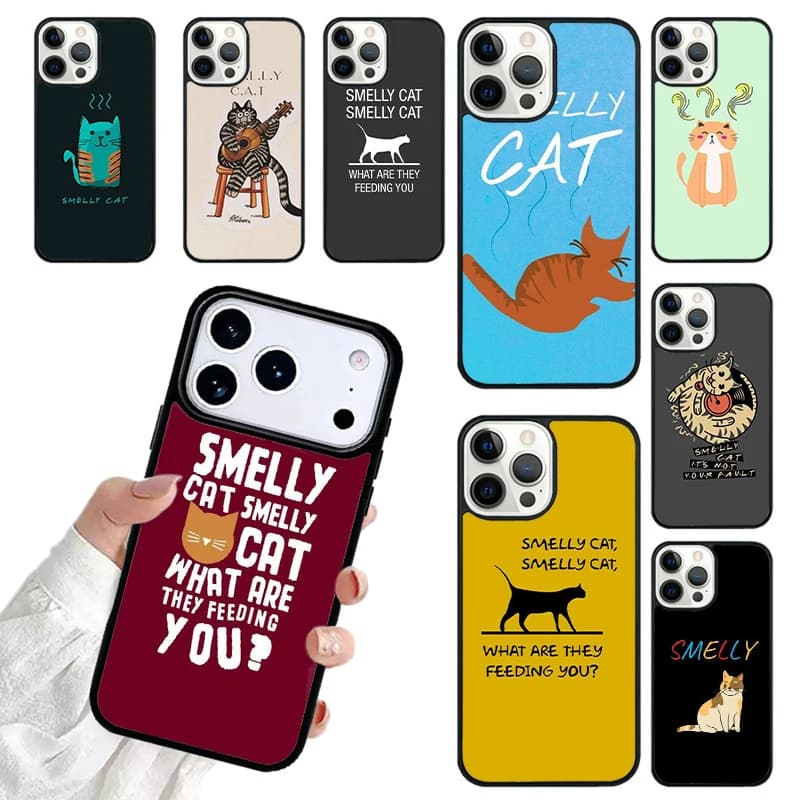 FRIENDS FUNNY TV SHOW PHOEBE SMELLY CAT Phone Case For iPhone 17 16 15 14 13 12 11 Pro Max 17air Shockproof Cover Fundas