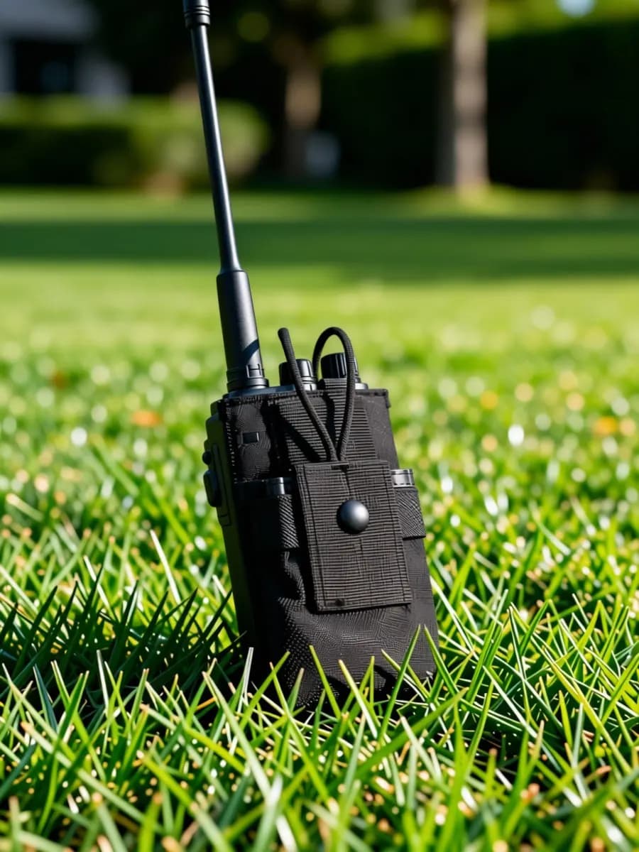 Professional Heavy Duty Radio Holder Walkie Talkie Pouch Bag for Security Officers Outdoor Workers Hands Free Wear Resistant