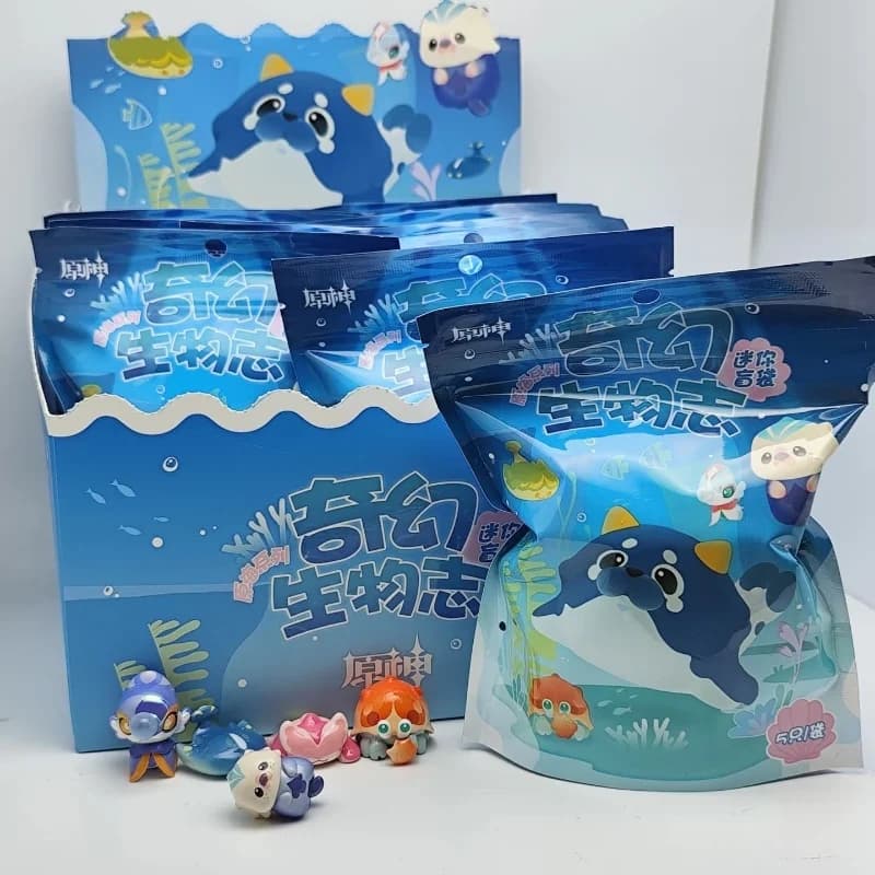 Mihoyo Genshin Impact Fontain Series Fantasy Creature Mini Blind Bag Cute Figurine Toy Collectible for Kids Birthday Gift