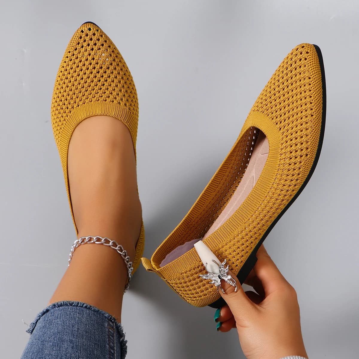 Nuove scarpe sportive da donna primaverili, alla moda, traspiranti, leggere, antiscivolo, resistenti all'usura, scarpe sportive casual, scarpe basse