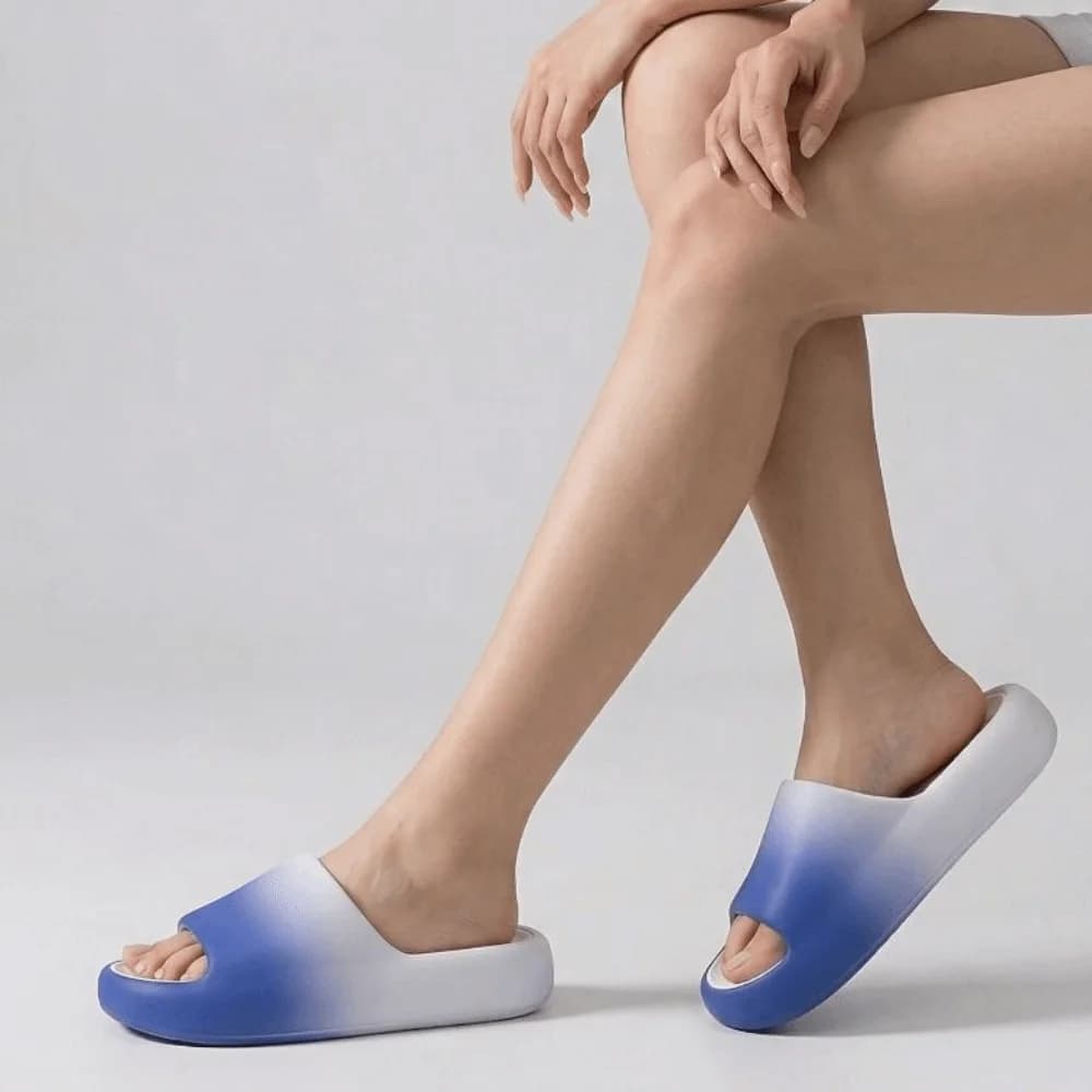 Ciabatte Comode con Suola Morbida Sfumata, Infradito Antiodore Antiscivolo con Suola Spessa, Ciabatte EVA Colorate da Donna per Casa
