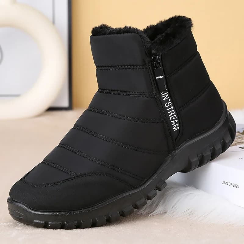 Men Ankle Snow Boots Waterproof Non Slip Shoes for Men Casual Keep Warm Plush Plus Size Couple Footwear Chaussure Homme