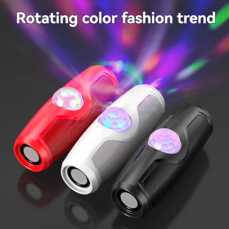 Nuovo altoparlante per il sonno con luci calde e fredde, Bluetooth, rumore bianco, da comodino, piccolo, con luce notturna, subwoofer ed effetto di illuminazione ambientale