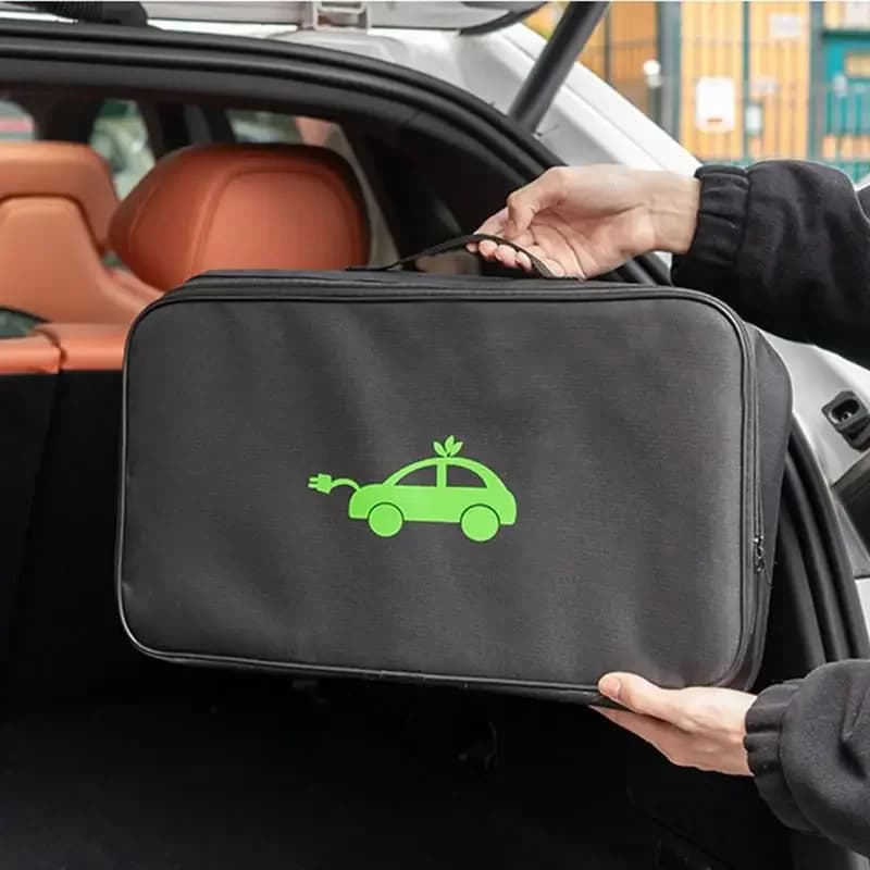 New Car Charger Storage Bag Car Storage Bag Jumper Cable Bag Cable Organizer Storage Bag Electric Car