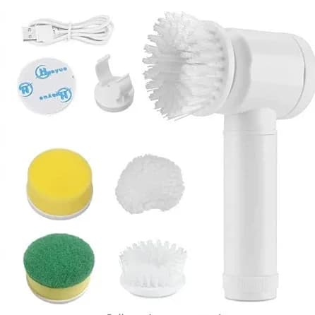 Rechargeable Handheld Multifunctional Electric Cleaning Brush with Steel Wire Head For Kitchen Dish Shoe Bathroom Cleaning