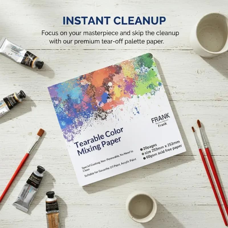 Artist Disposable Tear-Off Palette Paper Paint Palette Plate For Artist Gouache Acrylic Oil Painting Watercolor Art Supplies