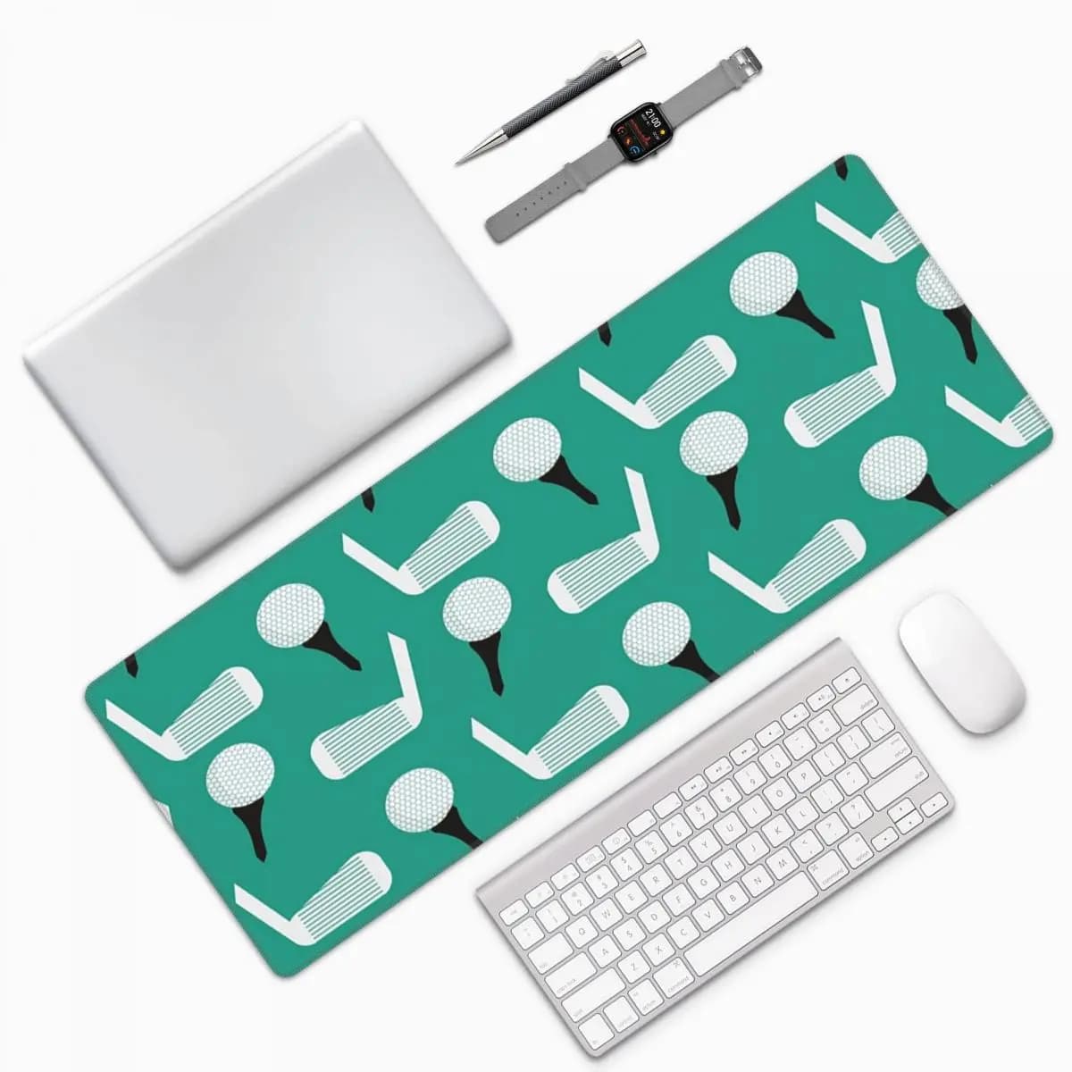 Golf Ball Pattern Large Mouse Pad Computer Keyboard Mouse Mat Gaming PC Laptop Desk Mat Office Accessories Table Mats