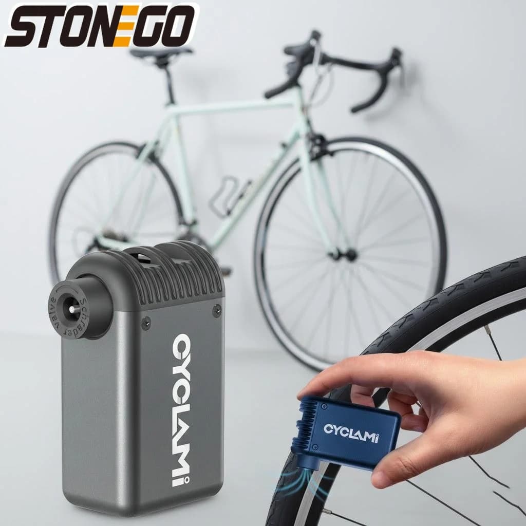 Mini Pompa Elettrica Portatile ad Alta Pressione per Gonfiaggio Rapido di Pneumatici per Biciclette, Accessori per MTB e Bici da Strada