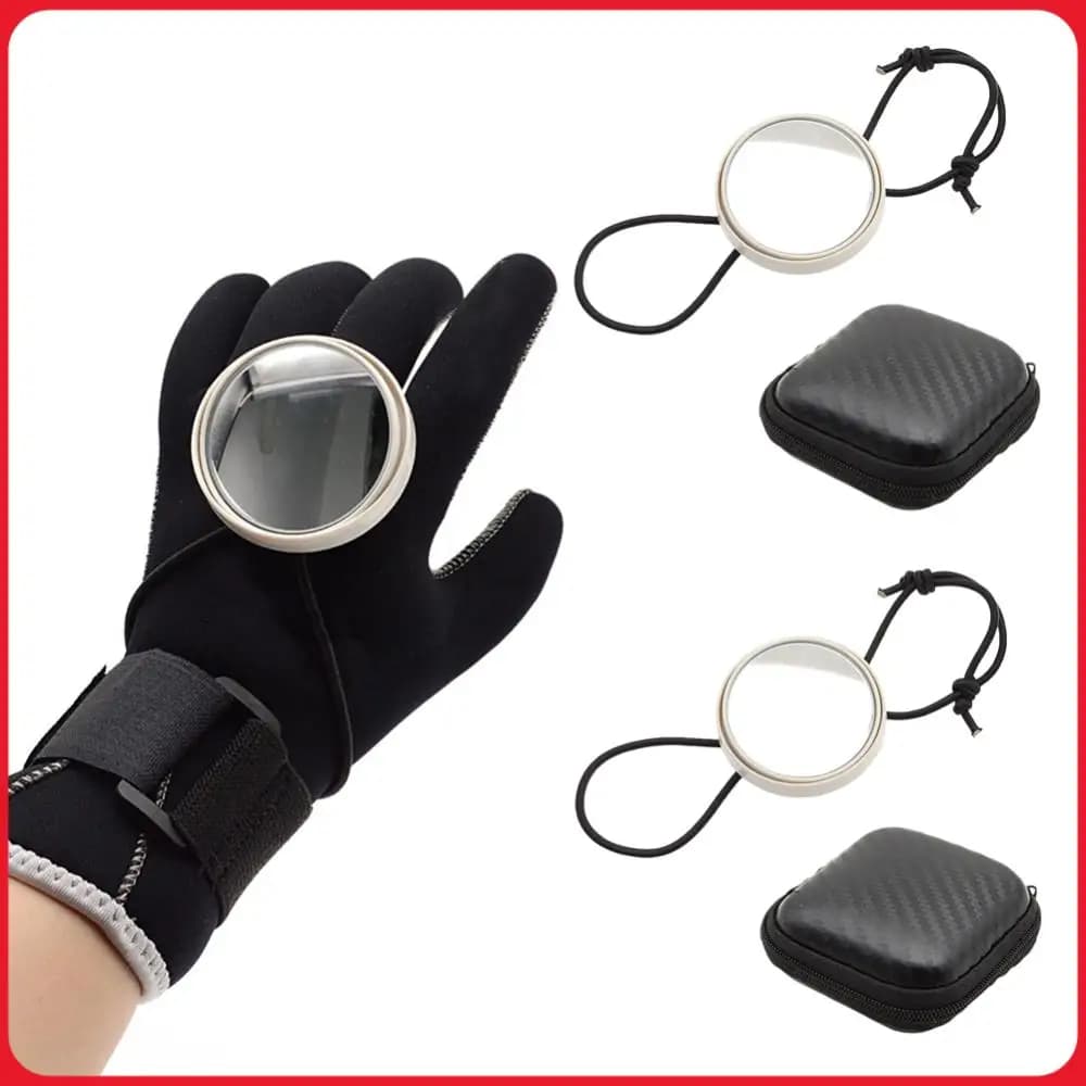 Marine Retrovisor Mirror Adjustable for Diving, Round Observation Mirror for Diving and Snorkeling