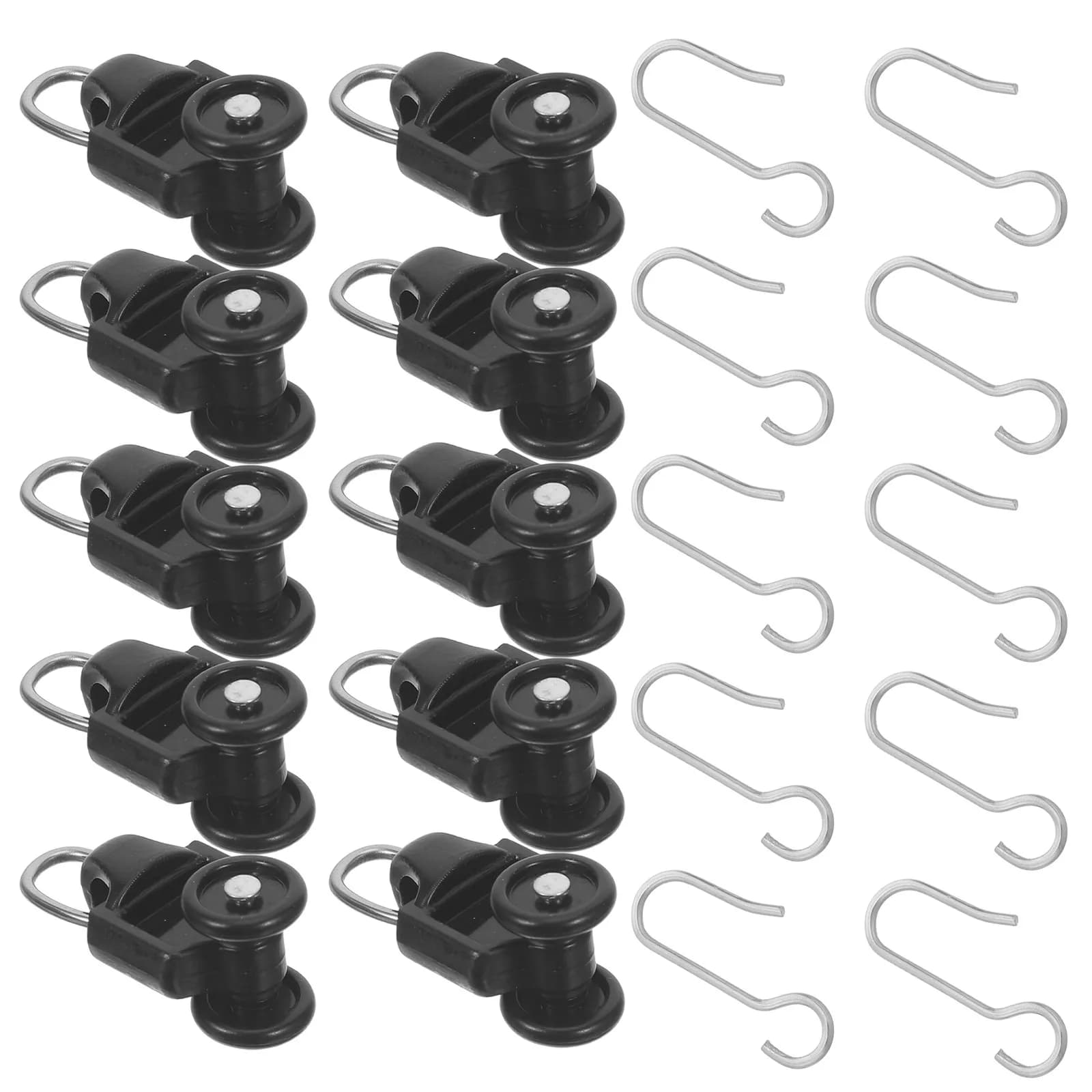 Curtain Rail Track Hooks Strong Plastic Clips for Smooth Sliding Curtain Rods Perfect for Home Window Decoration