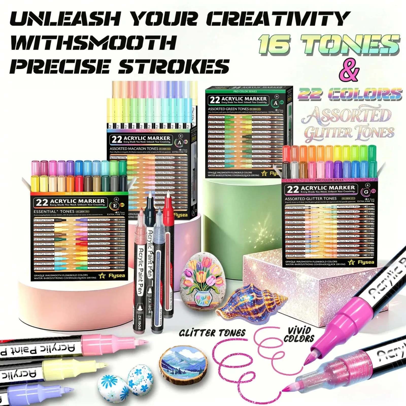 330 Colors Acrylic Paint Markers Drawing Pens Fine Tip Permanent Markers 0.7 mm Felt-Tip Pen Student Drawing Anime Art Supplies
