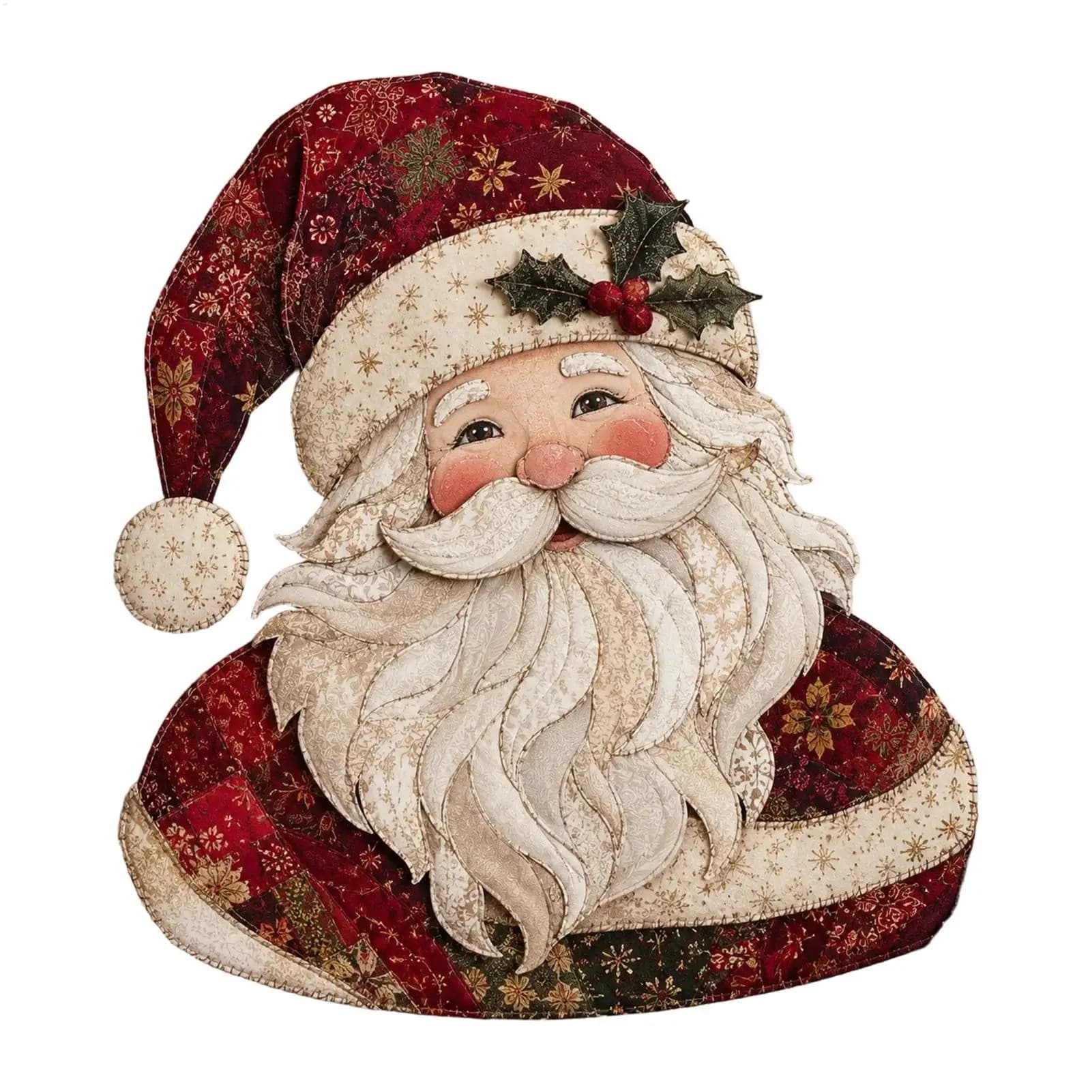 Christmas Fabric Craft Kit Complete Winter Holiday Relaxing Activity Christmas Decor Santa Sewing Set for Family Girls Grandma