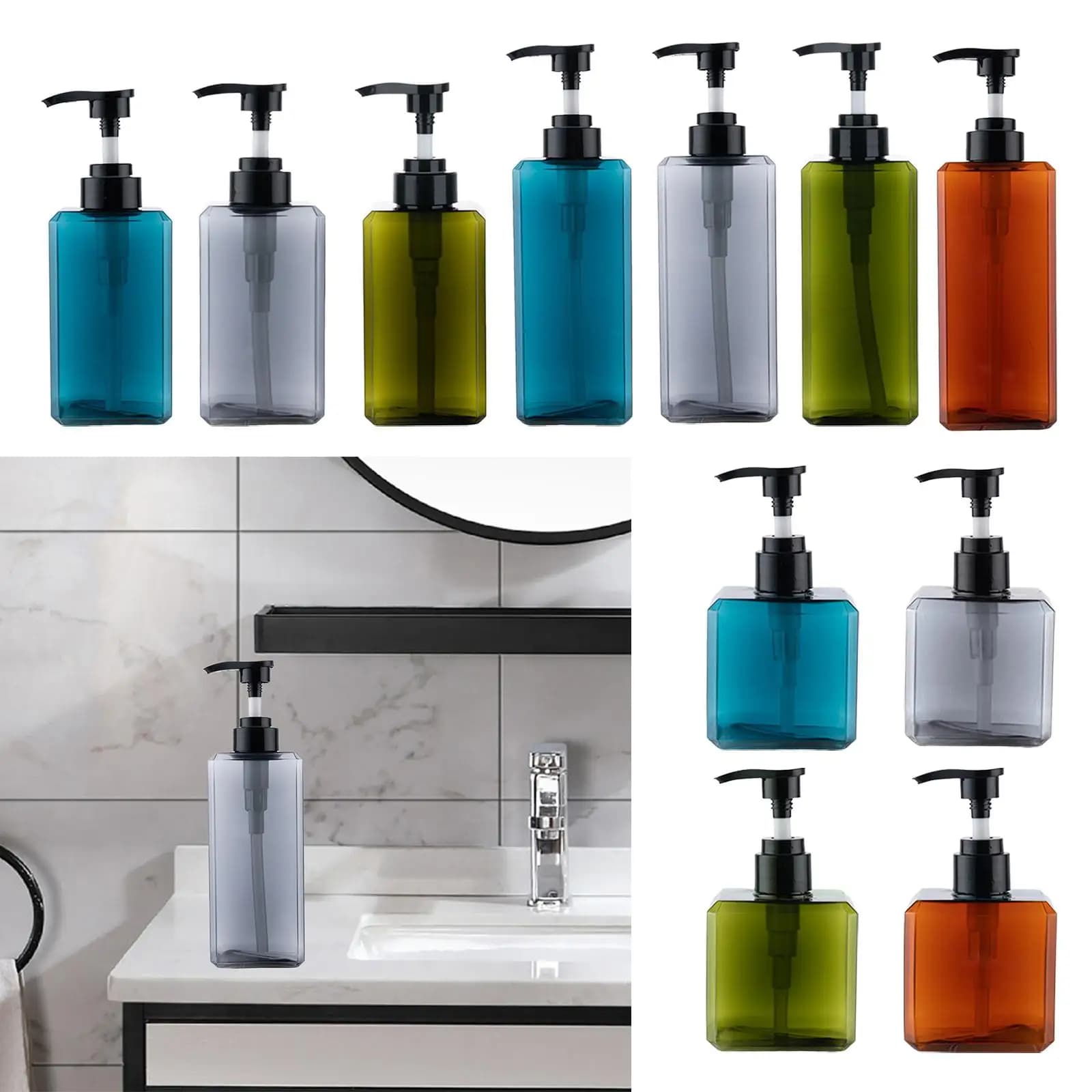 Dispenser per Detersivo, Contenitore per Candeggina, Bottiglia per Sapone Liquido per Bucato