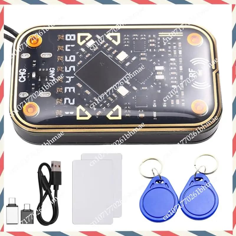 -A21Z Emulatore lettore chip intelligente Chameleon Ultra V2.0 RFID + 2XCUID Portachiavi/Scheda UID 125Khz 13,56Mhz Decodifica scheda Duplicatore NFC