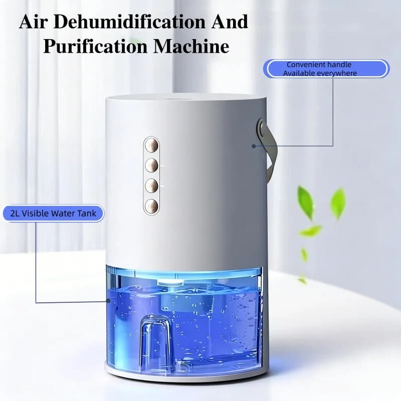 Purificatore d'aria a risparmio energetico, elimina muffa e odori, asciugatore a ioni negativi, deumidificatore per armadio da camera da letto, piccolo purificatore d'aria