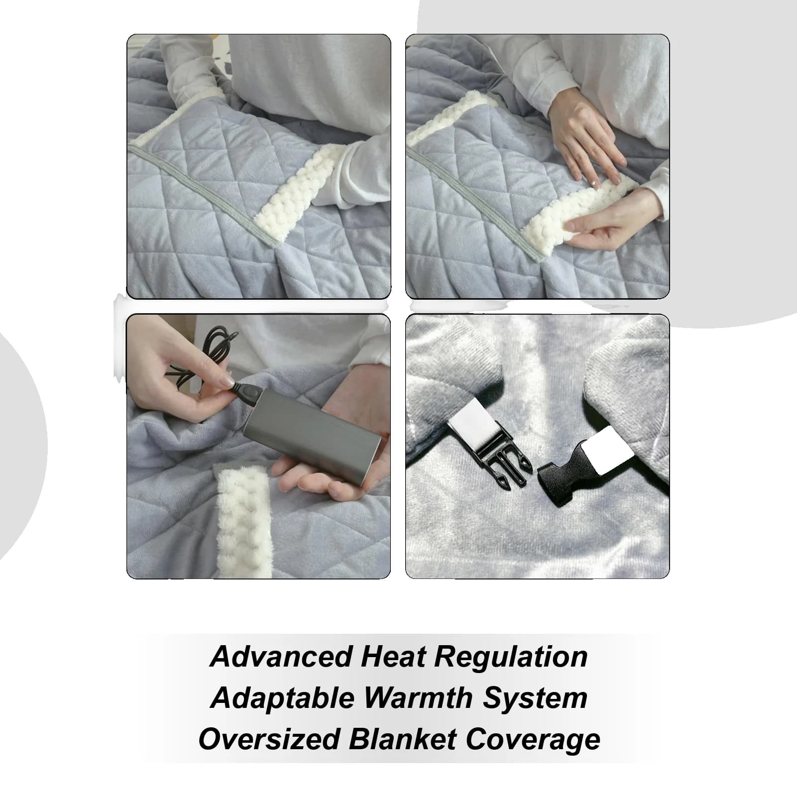 Coperta riscaldante elettrica USB 70x100 cm Coperta riscaldante per pisolino per ufficio domestico Coperta elettrica multiuso per scrivania dormitorio