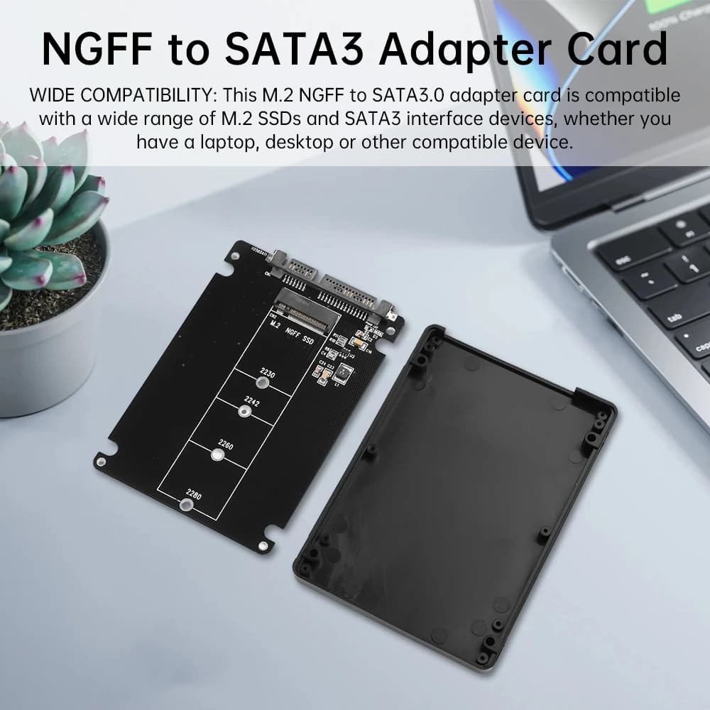 SATA3.0 6Gbps M.2 NGFF a SATA3.0 scheda adattatore M2 NGFF SSD a SATA3 disco rigido esterno scatola scheda adattatore disco rigido