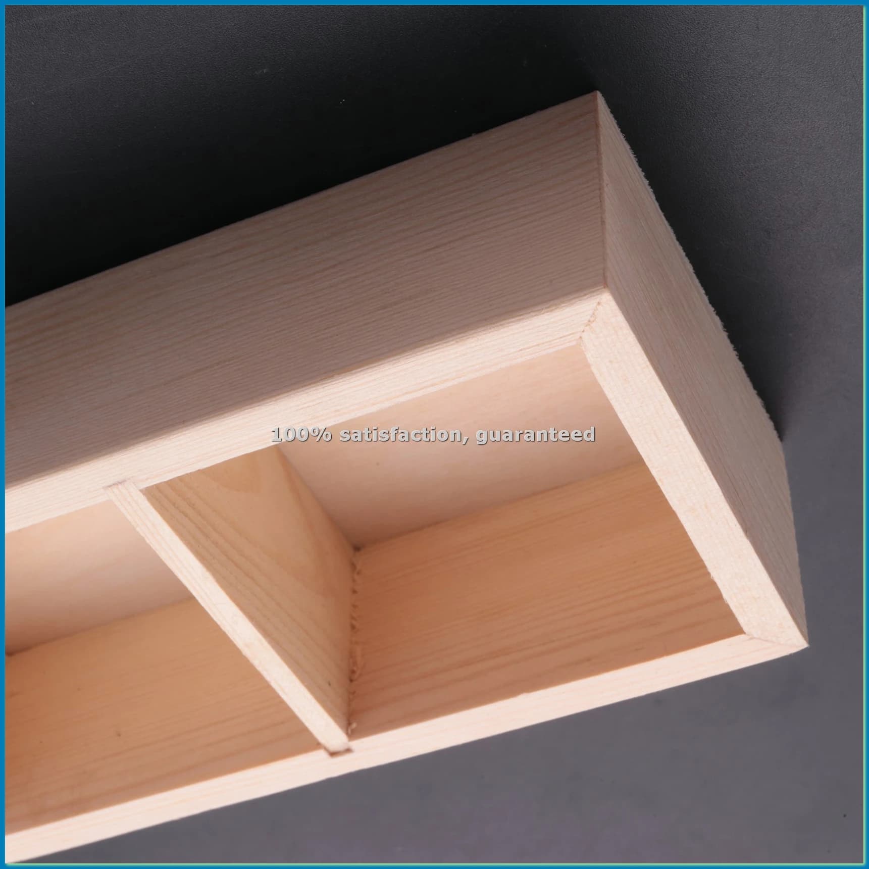 Ceramic Planter Effect Wood with 5 Grills for Plants and Bonsai - A07G
