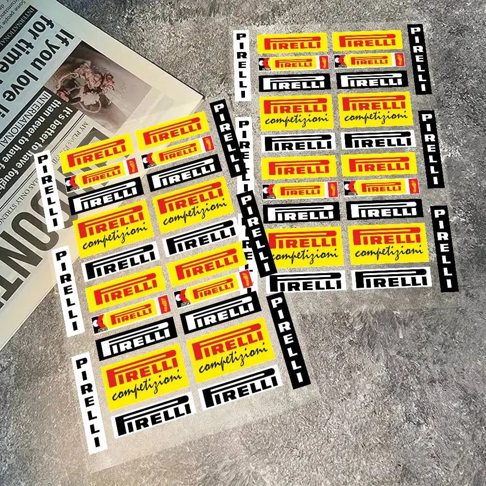 Adesivi Riflettenti per Moto PIRELLI, Segnalazione di Sicurezza 3M Notturna per Caschi da Scooter