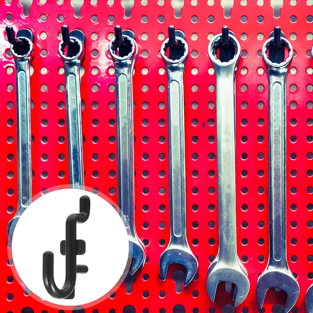 30Pcs Universal Pegboard Hooks Space Saving Tool Organizer for Drills Pliers Hair Dryers Garage Wall Mount Pegboard Accessories