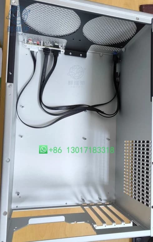 B10 10-Bay NAS Storage Chassis ATX Power Supply Supported Full PCIe Expansion Black Server Cabinet