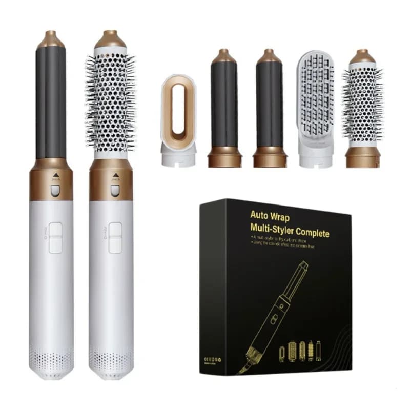 Hot Air Multifunctional Curling Iron Comb Automatic Hair Dryer Straightening Comb Roll