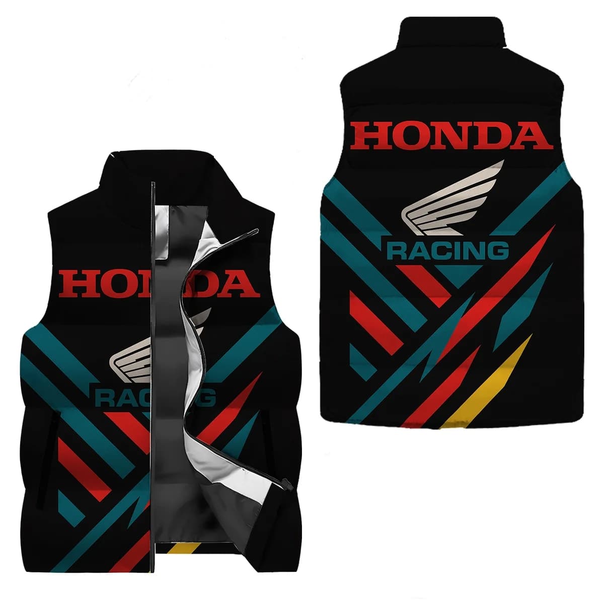 Gilet da uomo per autunno e inverno, con motivi unici di loghi auto personalizzati stampati su design anti-UV e anti-zanzare, adatto